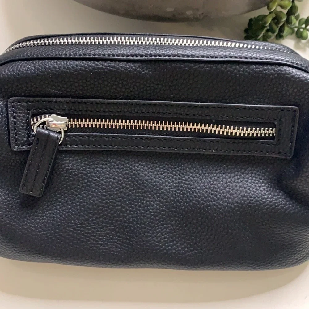 Calvin Klein pebble black travel Toiletry carry bag